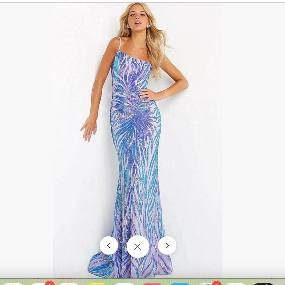 Elegant Purple Sequin Dress